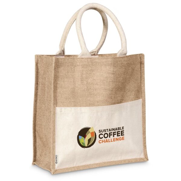 Okiyo Kachi Jute & Cotton Tote — Okiyo Kachi Jute & Cotton Tote