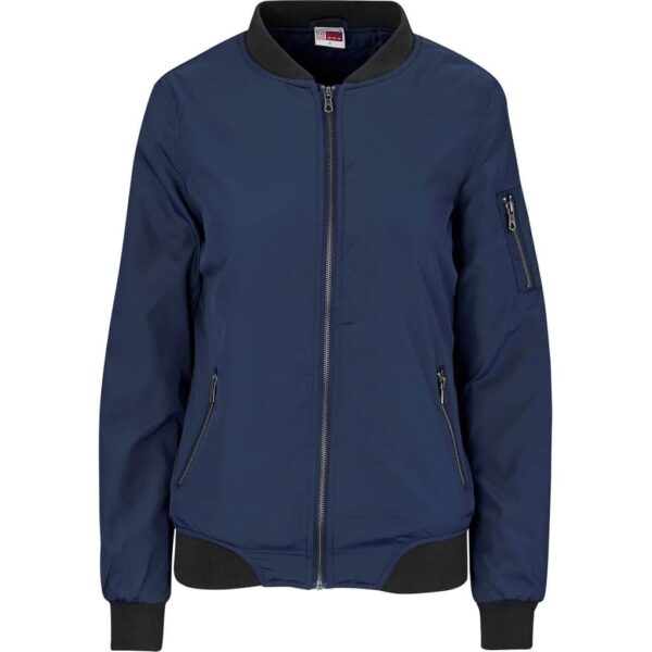 Ladies Crusader Bomber Jacket – Navy — Ladies Crusader Bomber Jacket – Navy