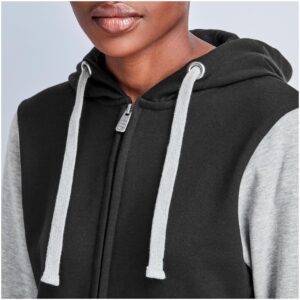 Ladies Princeton Hooded Sweater - Black - Image 4