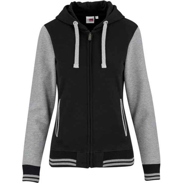 Ladies Princeton Hooded Sweater – Black — Ladies Princeton Hooded Sweater – Black