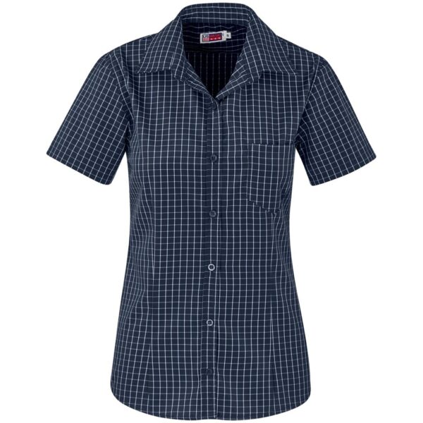 Ladies Short Sleeve Aston Shirt – Navy — Ladies Short Sleeve Aston Shirt – Navy
