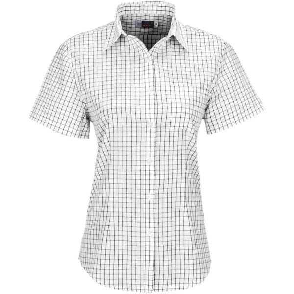 Ladies Short Sleeve Aston Shirt – White — Ladies Short Sleeve Aston Shirt – White