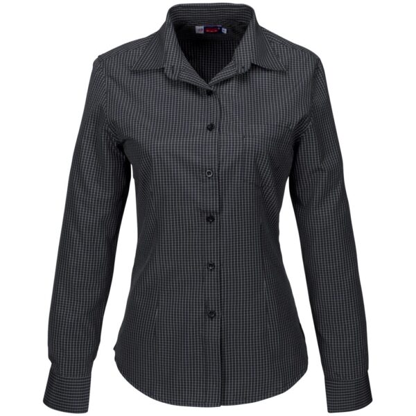 Ladies Long Sleeve Huntington Shirt – Black — Ladies Long Sleeve Huntington Shirt – Black