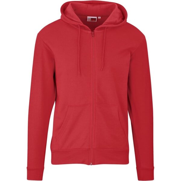 Mens Bravo Hooded Sweater – Red — Mens Bravo Hooded Sweater – Red