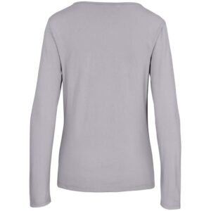 Ladies Long Sleeve Portland T-Shirt - Grey - Image 3