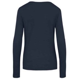 Ladies Long Sleeve Portland T-Shirt - Navy - Image 3