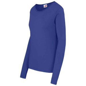 Ladies Long Sleeve Portland T-Shirt - Royal Blue - Image 3