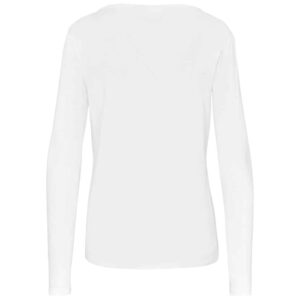 Ladies Long Sleeve Portland T-Shirt - White - Image 2