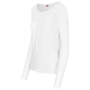 Ladies Long Sleeve Portland T-Shirt - White - Image 3