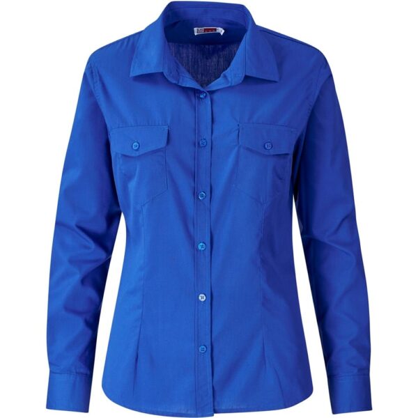Ladies Long Sleeve Kensington Shirt – Royal Blue — Ladies Long Sleeve Kensington Shirt – Royal Blue