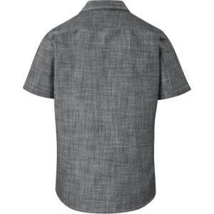 Alternative view of Mens Short Sleeve Windsor Shirt - Grey