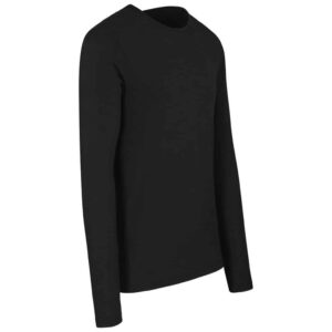 Mens Long Sleeve Portland T-Shirt - Black - Image 3