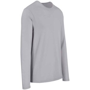 Mens Long Sleeve Portland T-Shirt - Grey - Image 2