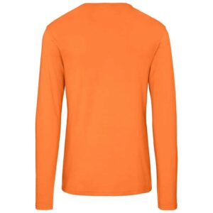 Mens Long Sleeve Portland T-Shirt - Orange - Image 3