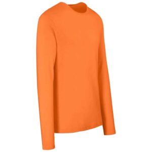 Mens Long Sleeve Portland T-Shirt - Orange - Image 2