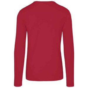Mens Long Sleeve Portland T-Shirt - Red - Image 3