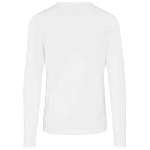 Mens Long Sleeve Portland T-Shirt - White - Image 2