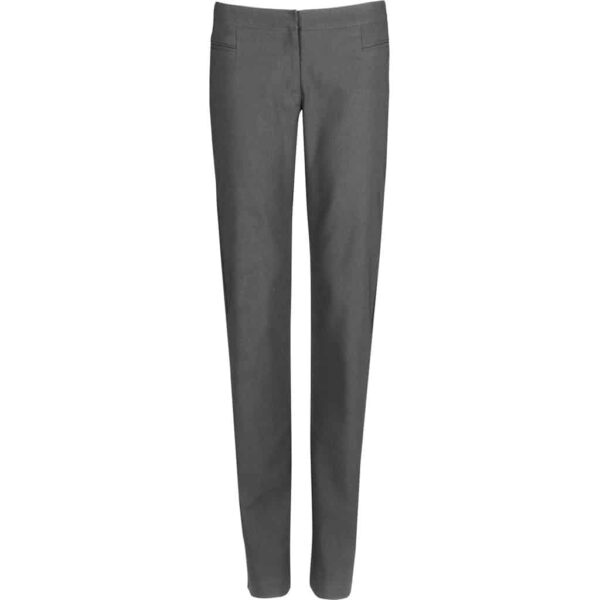 Ladies Cambridge Flat Front Pants – Grey — Ladies Cambridge Flat Front Pants – Grey