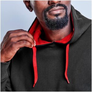 Alternative view of Mens Solo Hooded Sweater - Red