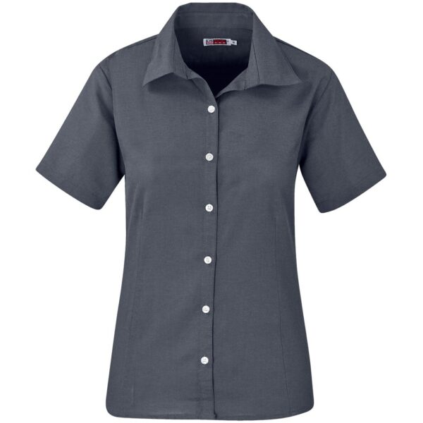 Ladies Short Sleeve Aspen Shirt – Grey — Ladies Short Sleeve Aspen Shirt – Grey