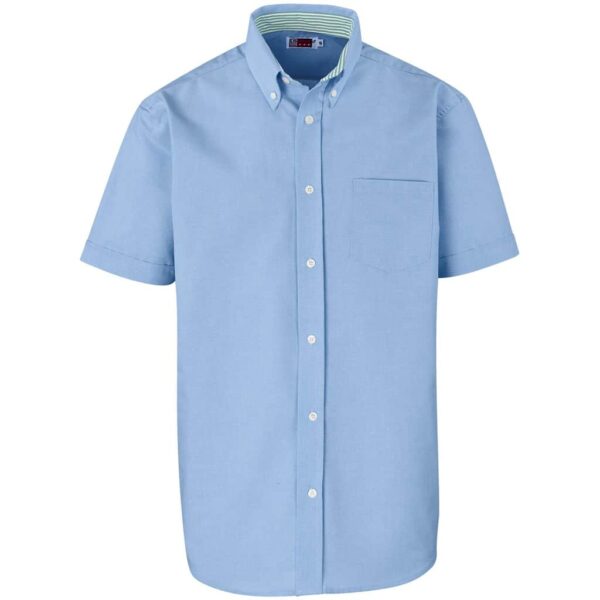 Mens Short Sleeve Aspen Shirt – Blue — Mens Short Sleeve Aspen Shirt – Blue