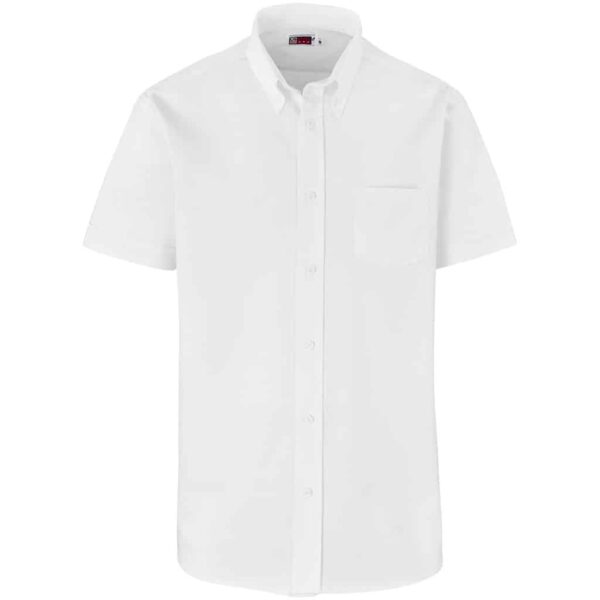 Mens Short Sleeve Aspen Shirt – White — Mens Short Sleeve Aspen Shirt – White