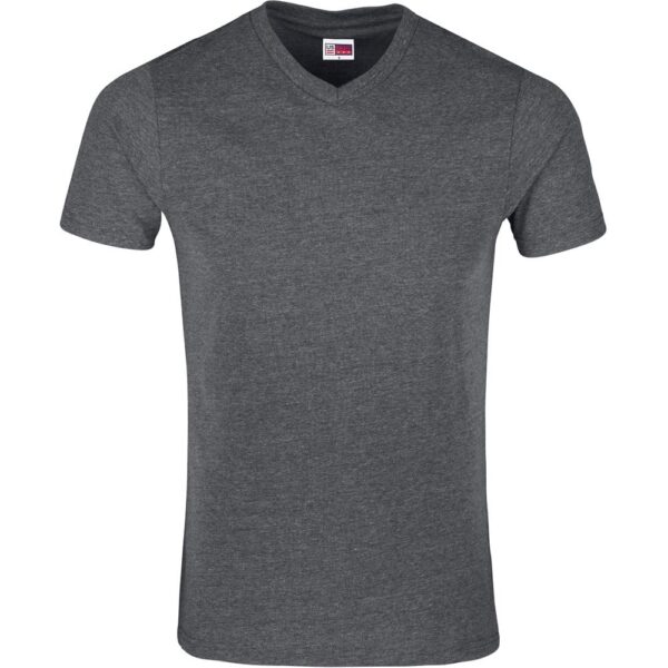 Mens Michigan Melange V-Neck T-Shirt – Dark Grey — Mens Michigan Melange V-Neck T-Shirt – Dark Grey