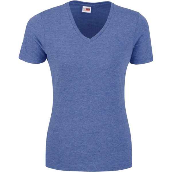 Ladies Michigan Melange V-Neck T-Shirt — Ladies Michigan Melange V-Neck T-Shirt
