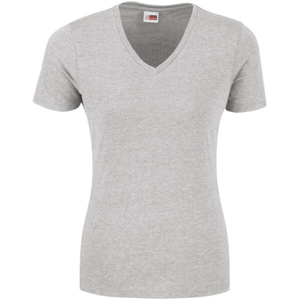 Ladies Michigan Melange V-Neck T-Shirt – Grey — Ladies Michigan Melange V-Neck T-Shirt – Grey