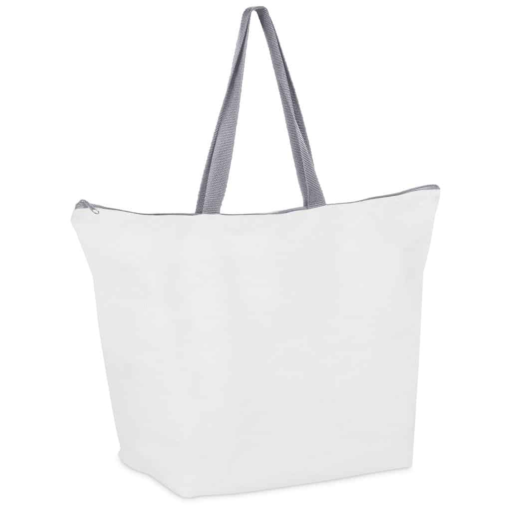 Hoppla Skyline Recycled PET Stitch-Bond Shopper With Zip - Image 5