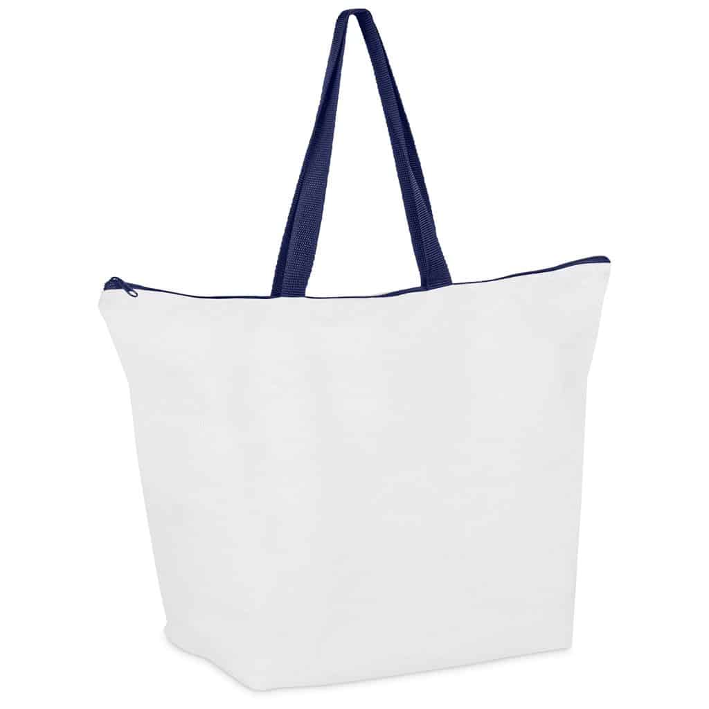 Hoppla Skyline Recycled PET Stitch-Bond Shopper With Zip - Image 6