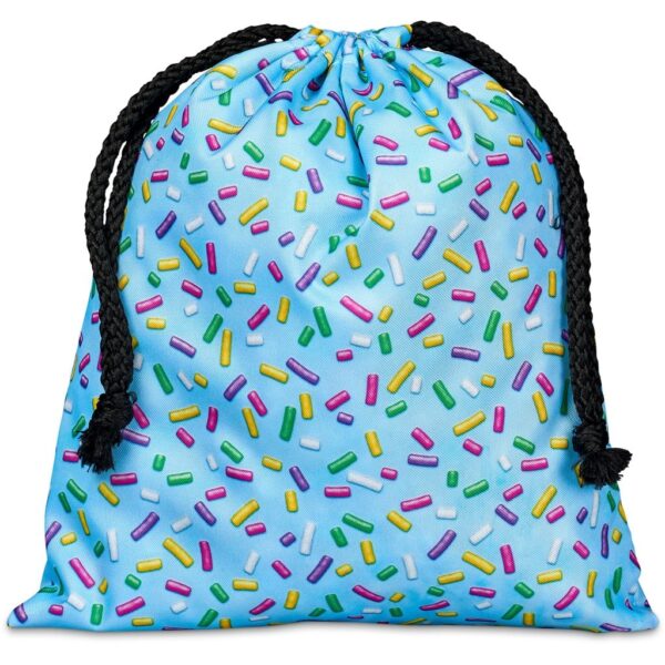 Hoppla Indian Midi Polyester Drawstring Pouch — Hoppla Indian Midi Polyester Drawstring Pouch