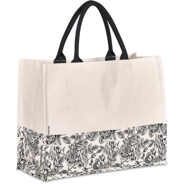 Okiyo Hana Printed Cotton Tote — Okiyo Hana Printed Cotton Tote