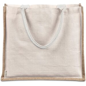 Okiyo Chinsai Maxi Jute & Cotton Tote - Image 3