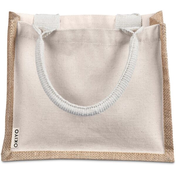Okiyo Chinsai Mini Jute & Cotton Gift Bag — Okiyo Chinsai Mini Jute & Cotton Gift Bag