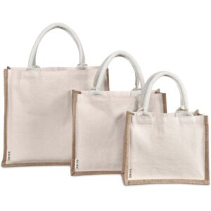 Okiyo Chinsai Mini Jute & Cotton Gift Bag - Image 3