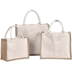 Okiyo Chinsai Mini Jute & Cotton Gift Bag - Image 6