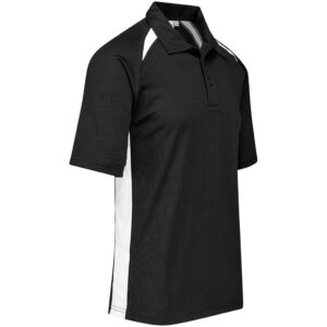 Alternative view of Mens Splice Golf Shirt - Black White