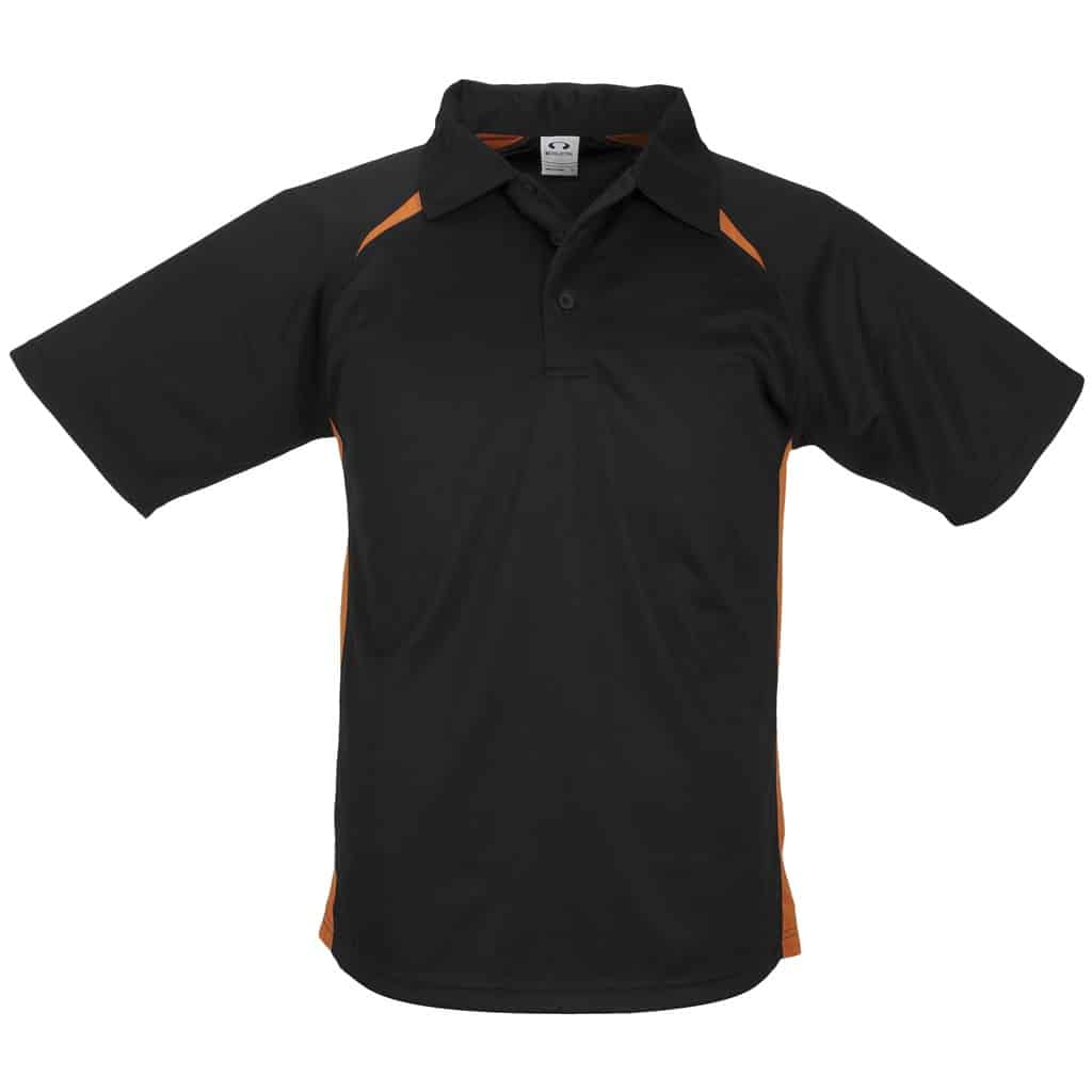 Kids Splice Golf Shirt – Black Orange — Kids Splice Golf Shirt – Black Orange
