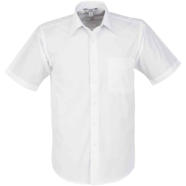 Mens Short Sleeve Metro Shirt – White — Mens Short Sleeve Metro Shirt – White