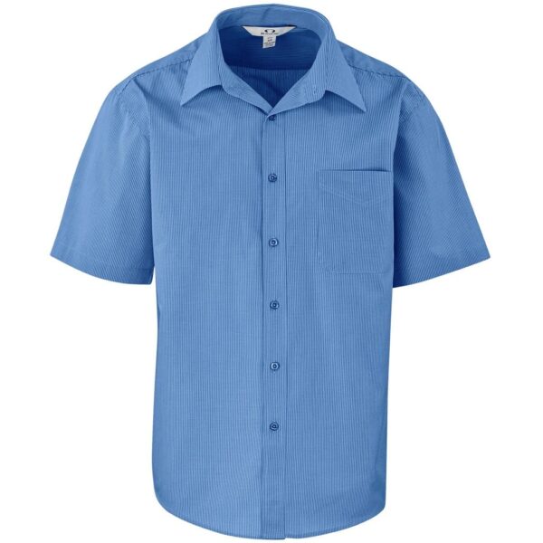 Mens Short Sleeve Micro Check Shirt — Mens Short Sleeve Micro Check Shirt