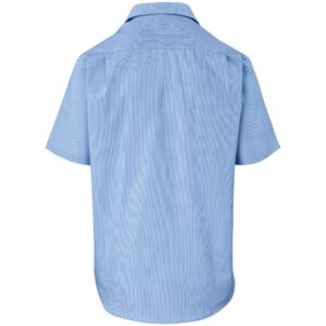 Alternative view of Mens Short Sleeve Micro Check Shirt - Light Blue