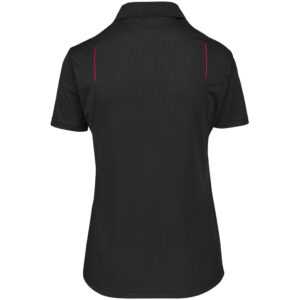 Alternative view of Ladies United Golf Shirt - Black Red