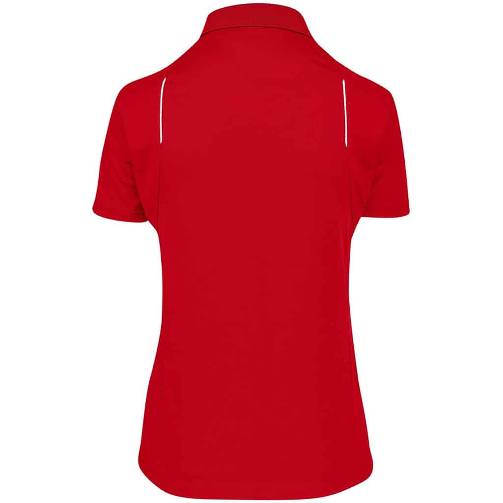 Ladies United Golf Shirt - Red - Image 2