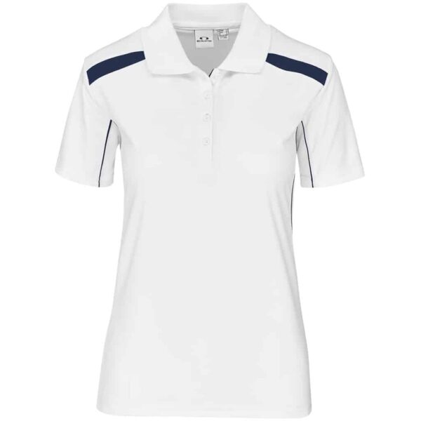 Ladies United Golf Shirt – White Navy — Ladies United Golf Shirt – White Navy
