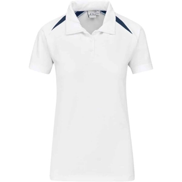 Ladies Splice Golf Shirt – White — Ladies Splice Golf Shirt – White