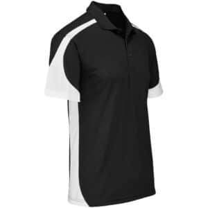 Mens Talon Golf Shirt - Black - Image 2