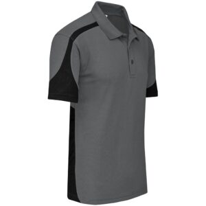 Mens Talon Golf Shirt - Grey - Image 2