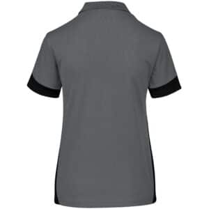 Ladies Talon Golf Shirt - Grey - Image 3
