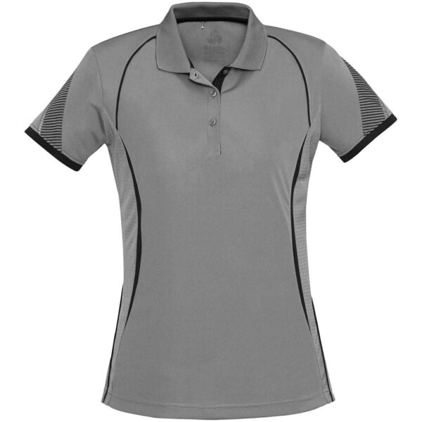 Ladies Razor Golf Shirt – Grey — Ladies Razor Golf Shirt – Grey